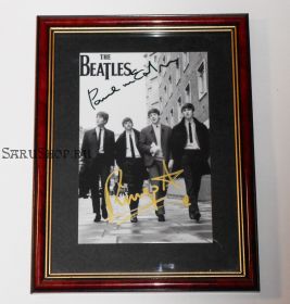 Автографы: Пол Маккартни, Ринго Старр. The Beatles