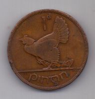 1 пенни 1937 г. Ирландия.