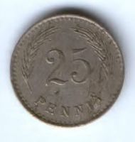 25 пенни 1930 г. редкий год Финландия
