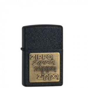 Зажигалка бензиновая широкая Zippo 362 Black Crackle (США)