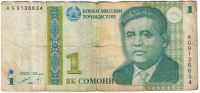 1 сомони 1999 г. Таджикистан