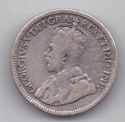 10 центов 1936 г. Канада(Великобритания)