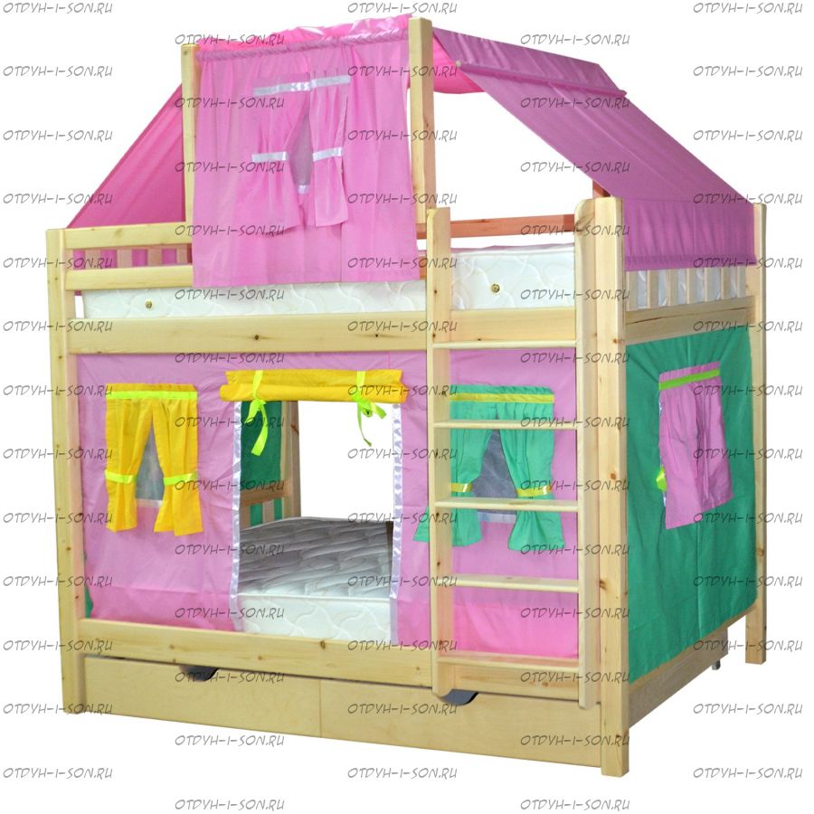 Кровать двухъярусная Воробушка (Фея)