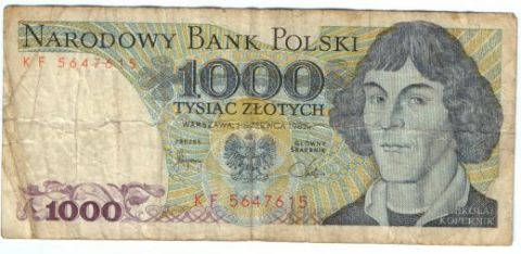 1000 злотых 1982 г. Польша