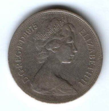 10 пенсов 1975 г. Великобритания