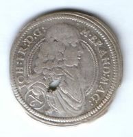 1/6 талера 1676 г. редкий тип Бранденбург-Ансбах