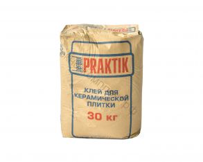 Клей для керамической  плитки  30кг Bergauf Praktik