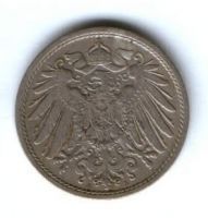 10 пфеннигов 1906 г. Германия