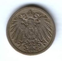 5 пфеннигов 1899 г. E Германия