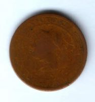 1 цент 1870 г. Цейлон