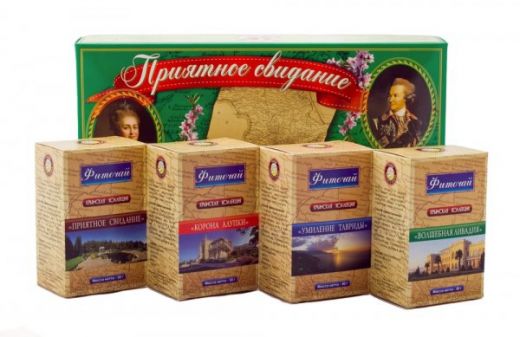 Подарочный чайный набор Приятное свидание ( 4 чая по 50гр)
