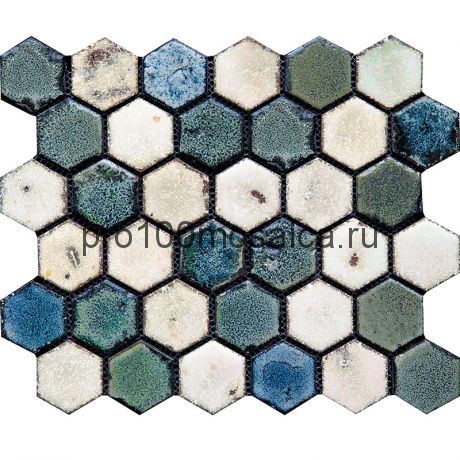 Hexa-4(2). Мозаика СОТЫ 44x49x10, серия Hexa,  размер, мм: 283*245 (GAUDI)