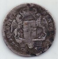 10 сольди 1814 г. Генуя. Италия.