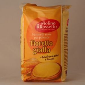 Кукурузная мука белая для поленты (мамалыги) и печенья Molino Rossetto Fioretto gialla