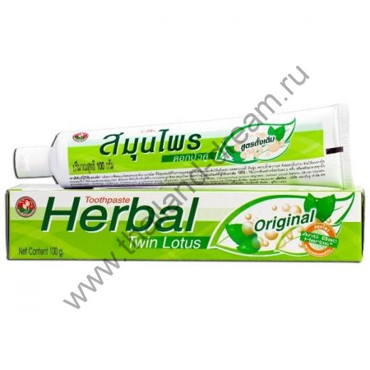 ЗУБНАЯ ПАСТА HERBAL TWIN LOTUS 100ГР