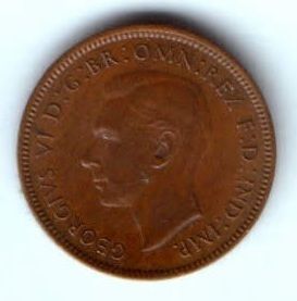 1 фартинг 1942 г. Великобритания