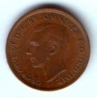 1 фартинг 1942 г. Великобритания