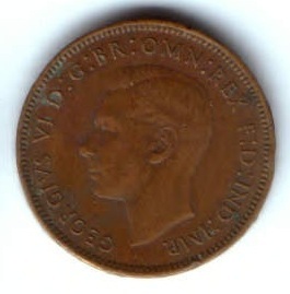 1 фартинг 1947 г. Великобритания