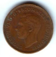 1 фартинг 1947 г. Великобритания