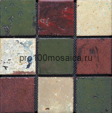 Rust-45(9). Мозаика 96x96x10, серия RUSTICO,  размер, мм: 300*300 (GAUDI)