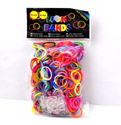 РЕЗИНКИ ДЛЯ ПЛЕТЕНИЯ LOOM BANDS 600 ШТ.