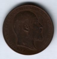 1 пенни 1903 г. Великобритания