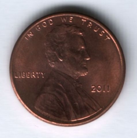 1 цент 2011 г. США