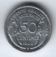 50 сантимов 1946 г. Франция