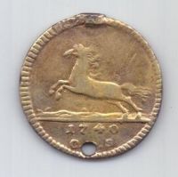 1/12 талера 1740 г. Брауншвег-Люнебург-Каленберг-Гановер .Германия