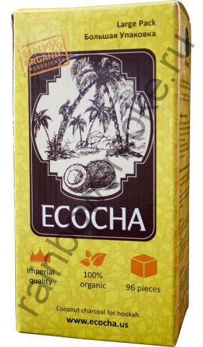 Уголь для кальяна Ecocha (96 шт)