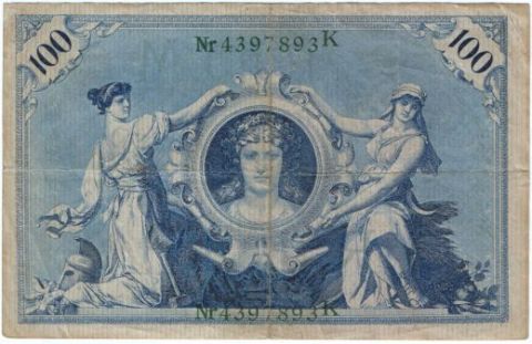 100 марок 1908 г. Германия