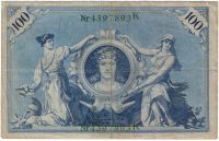 100 марок 1908 г. Германия