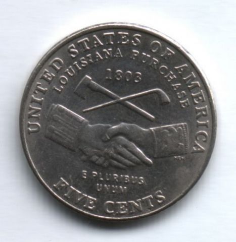 5 центов 2004 г. Покупка Луизианы США