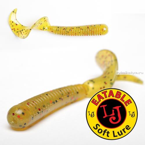 Твистер Lucky John Pro Series CHUNK TAIL 2,9" / 75 мм / цвет 002 / 7 шт