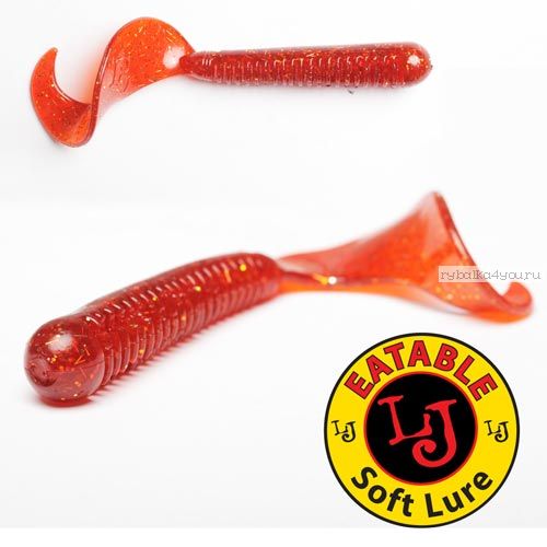 Твистер Lucky John Pro Series CHUNK TAIL 2,9" / 75 мм / цвет 056 / 7 шт