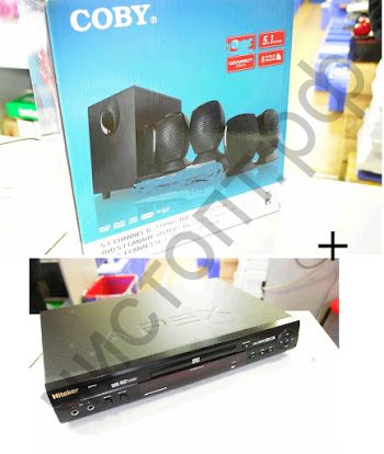 Актив.колонки 5.1 Сoby dvd 760 компл акуст + DVD плеер APEX AD-7701 мощн 45 W домашний кинотеатр