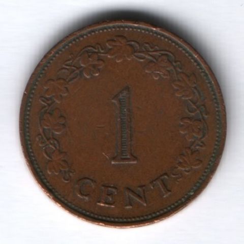 1 цент 1972 г. Мальта