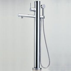 Смеситель IL BAGNO ALESSI One by Oras (8550) для ванны с ручным душем, напольный.