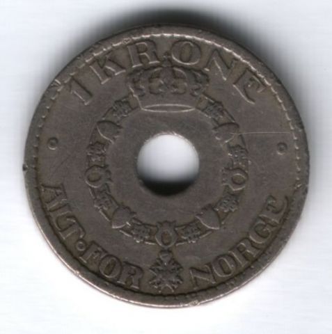 1 крона 1925 г. Норвегия