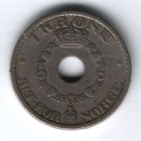 1 крона 1925 г. Норвегия