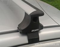 Багажник на крышу Kia Rio, Атлант, крыловидные дуги