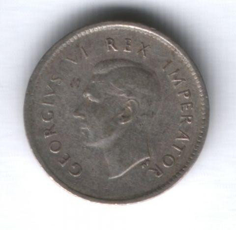 3 пенса 1939 г. Южная Африка