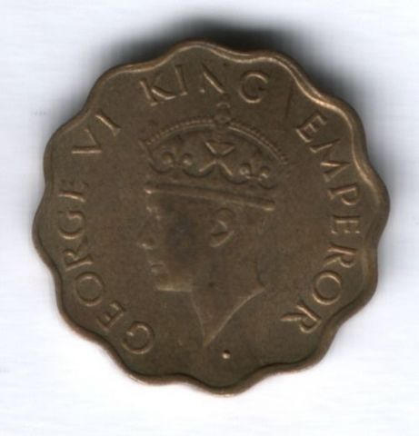 1 анна 1944 г. Индия