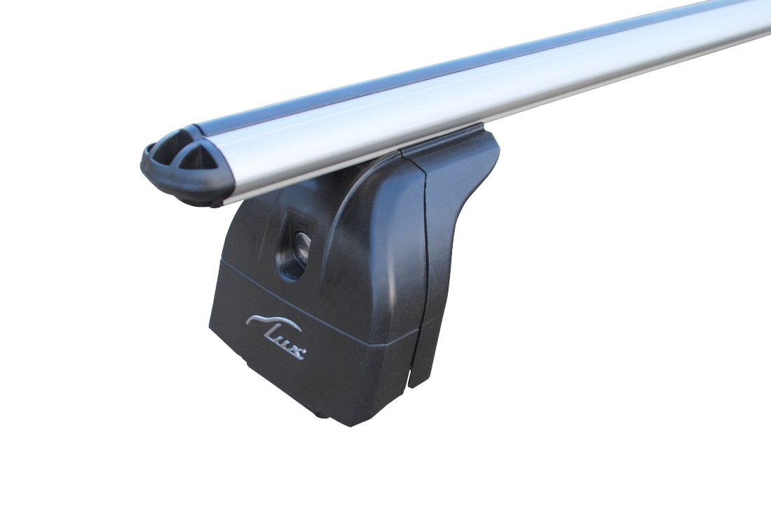 Багажник "LUX" для Mitsubishi Outlander III 2012-...c интегрированными рейлингами с дугами аэро-классик (53мм) 1.2м