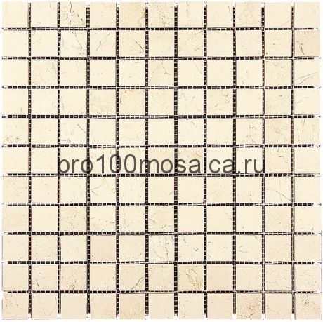 M030-25P Crema Marfil Extra Мозаика камень 25х25 ADRIATICA 305х305х10 мм (NATURAL)