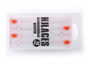 Cиликоновые шнурки для обуви Hilaces цвет Прозрачный/Красный