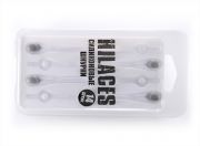 Cиликоновые шнурки для обуви Hilaces цвет Прозрачный/Серый