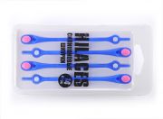 Cиликоновые шнурки для обуви Hilaces цвет Голубой/Розовый