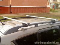 Багажник на крышу Mitsubishi Outlander XL 2007-2013, Атлант, аэродинамические дуги на рейлинги
