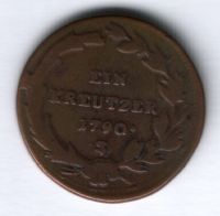 1 крейцер 1790 г. Австрия